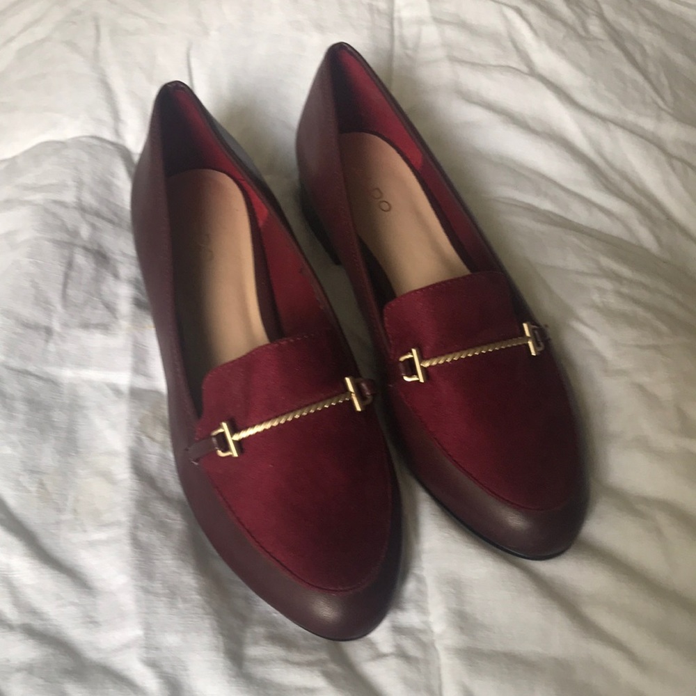Aldo Burgundy Loafers
